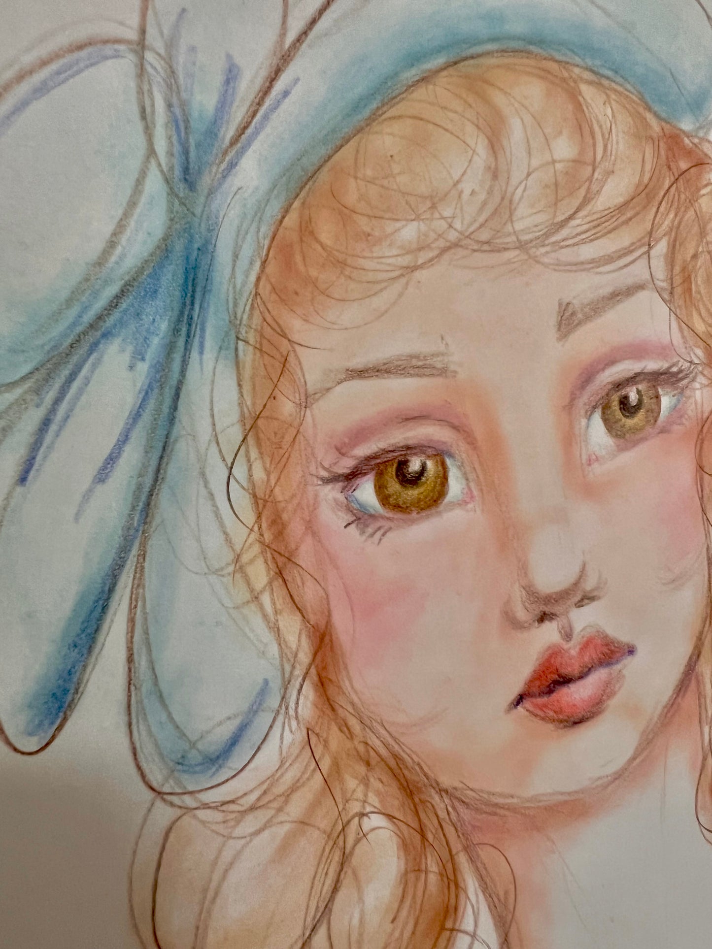 Original Artwork: "With love, Marti" Pastel on paper