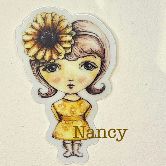 Vinyl Sticker: "Nancy"
