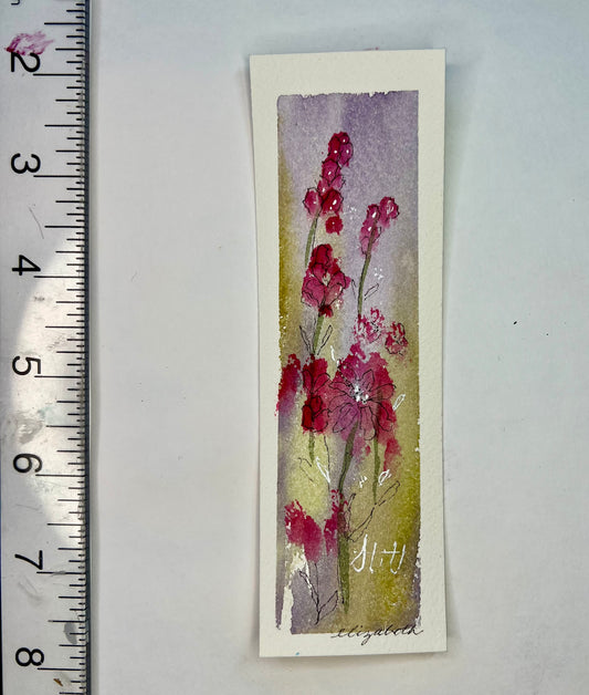 Original Artwork "Still 1" Watercolor Bookmark