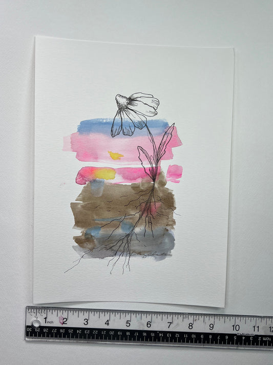 Original Artwork: "Radicatus" Watercolor, graphite and ink