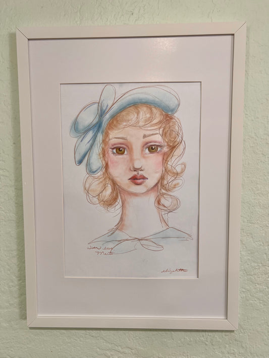 Original Artwork: "With love, Marti" Pastel on paper