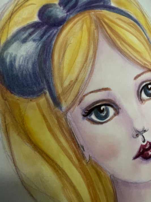 Original Artwork: "Allie" Pastel on paper