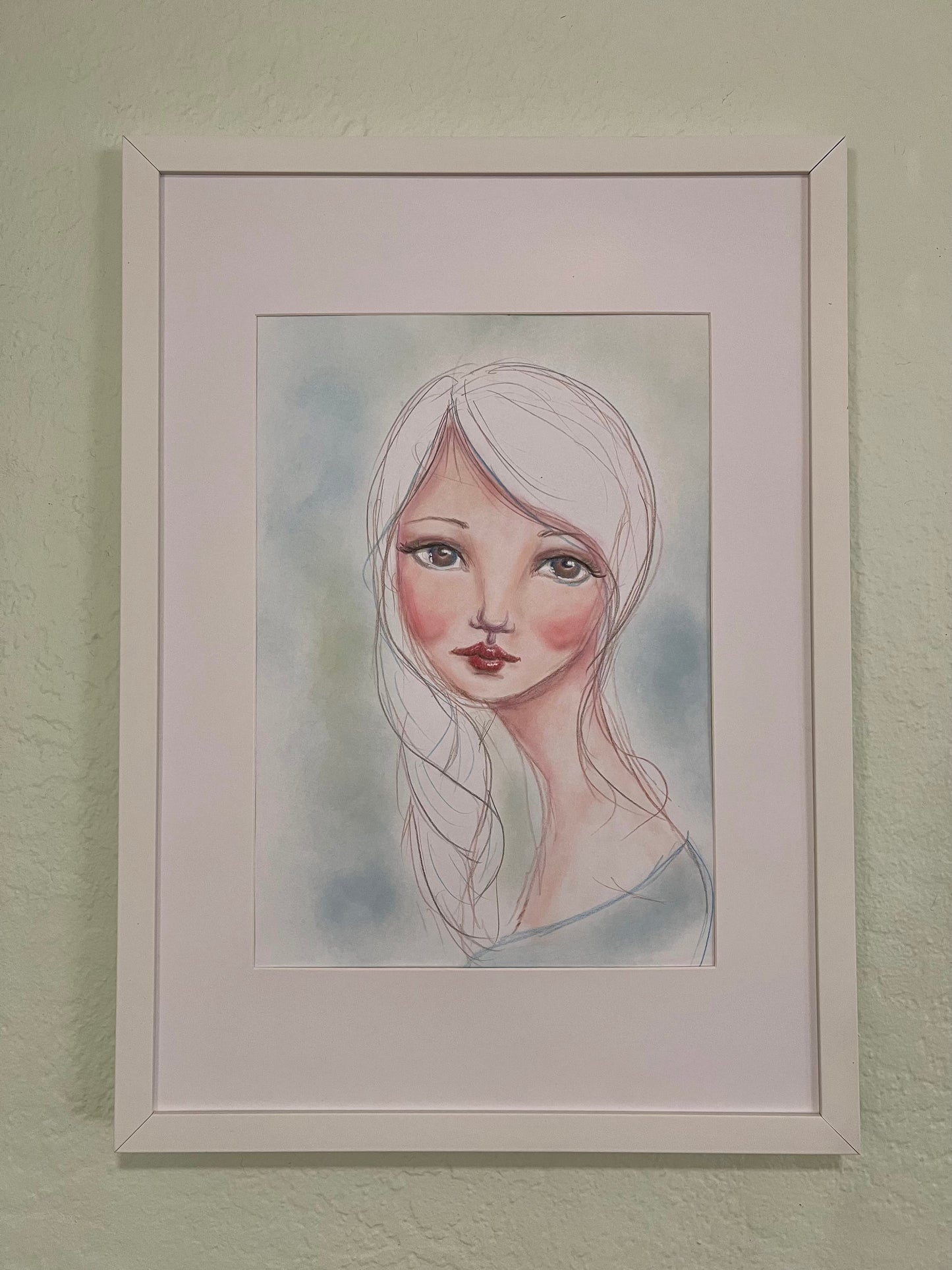 Original Artwork: "Jane" Pastel and mixed media