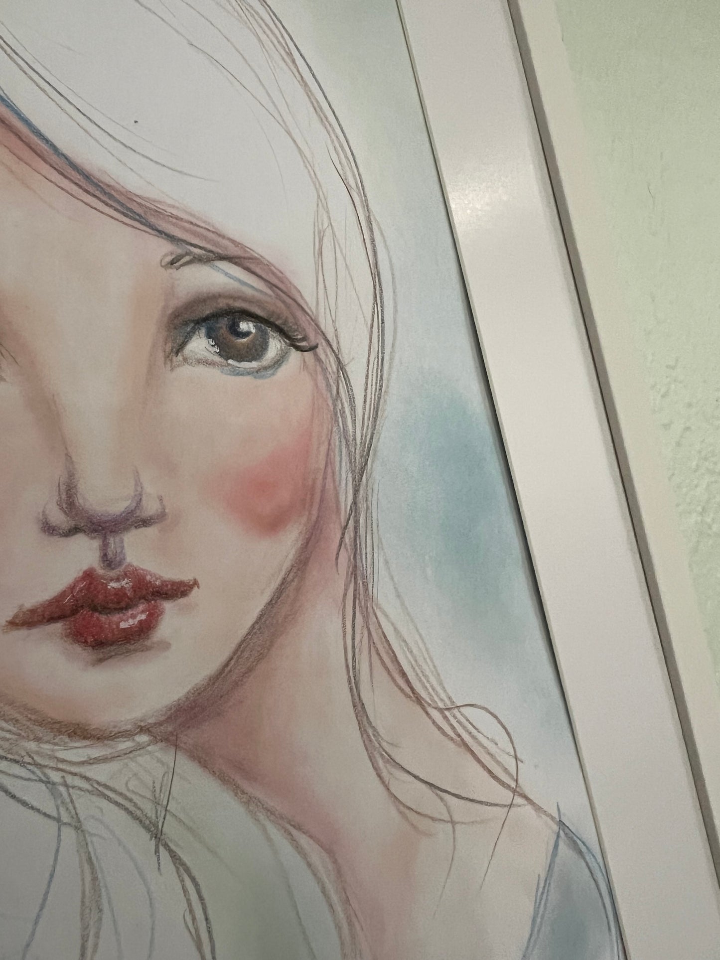 Original Artwork: "Jane" Pastel and mixed media