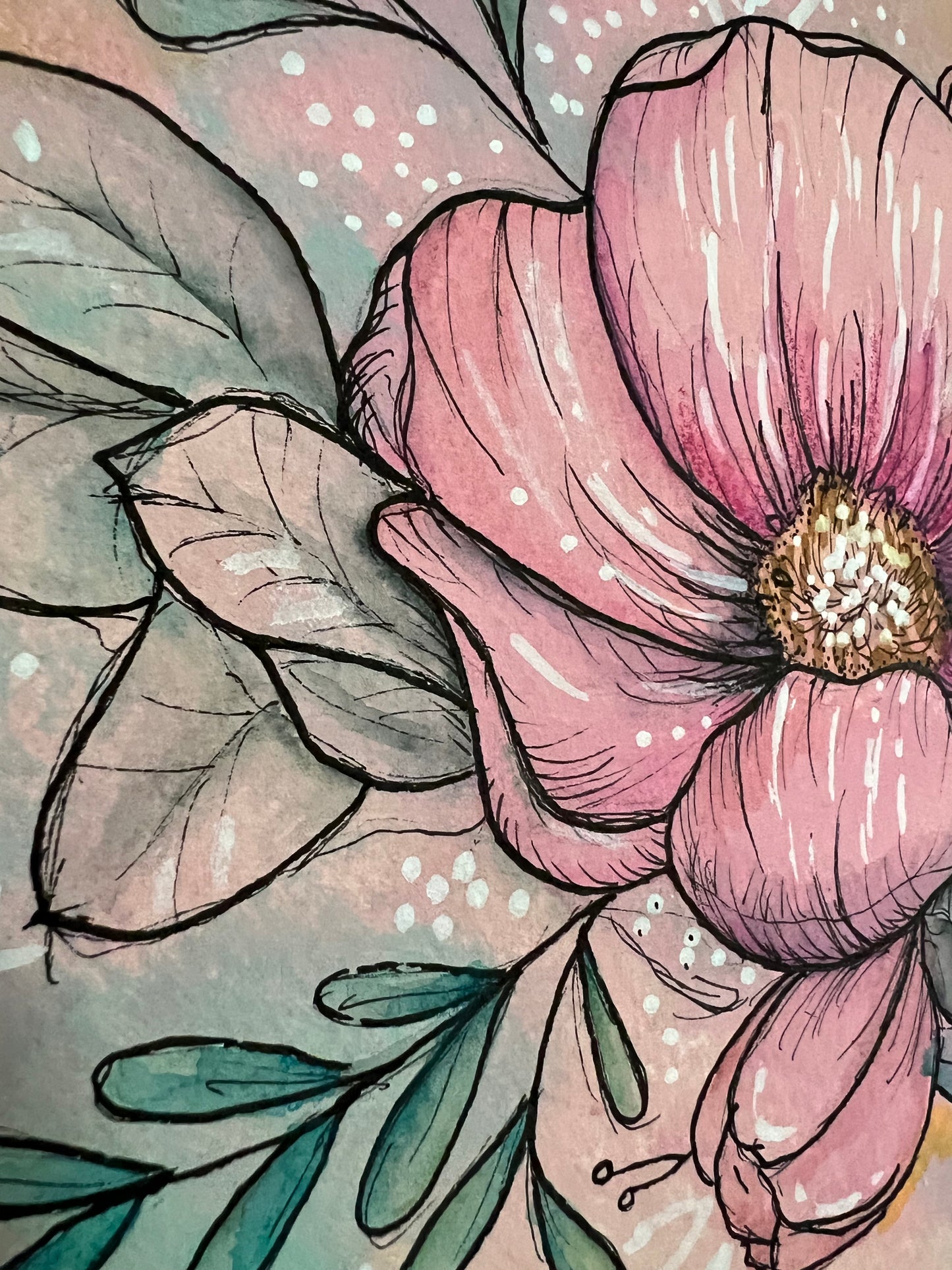 Original Artwork: "Layered" Mixed media on paper
